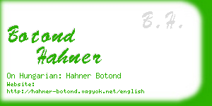 botond hahner business card